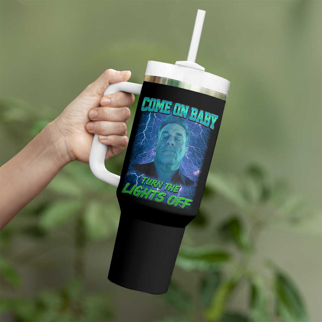 Funny Come On Baby Turn The Lights Off Tumbler With Handle Dance Club Meme - Wonder Print Shop