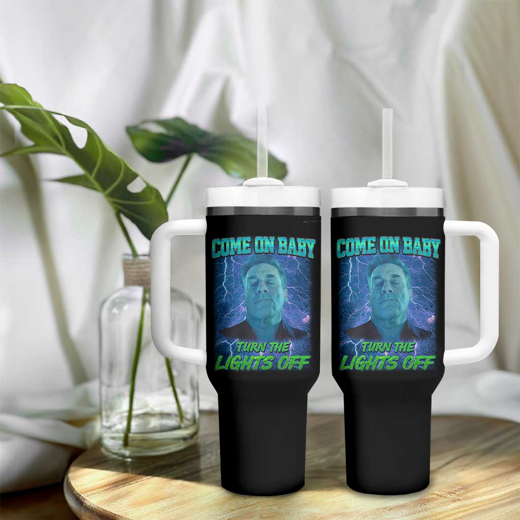 Funny Come On Baby Turn The Lights Off Tumbler With Handle Dance Club Meme - Wonder Print Shop
