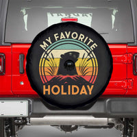 Funny Groundhog Day Spare Tire Cover My Favorite Holiday Retro Vintage Woodchuck - Wonder Print Shop