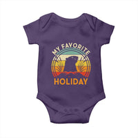 Funny Groundhog Day Baby Onesie My Favorite Holiday Retro Vintage Woodchuck - Wonder Print Shop