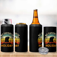 Funny Groundhog Day 4 in 1 Can Cooler Tumbler My Favorite Holiday Retro Vintage Woodchuck - Wonder Print Shop