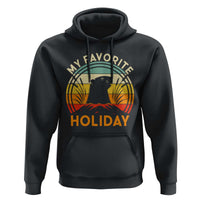 Funny Groundhog Day Hoodie My Favorite Holiday Retro Vintage Woodchuck - Wonder Print Shop