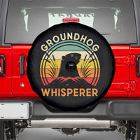 Funny Groundhog Whisperer Spare Tire Cover Retro Vintage Woodchuck Lover - Wonder Print Shop