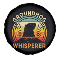 Funny Groundhog Whisperer Spare Tire Cover Retro Vintage Woodchuck Lover - Wonder Print Shop