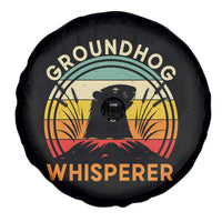 Funny Groundhog Whisperer Spare Tire Cover Retro Vintage Woodchuck Lover - Wonder Print Shop
