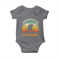 Funny Groundhog Whisperer Baby Onesie Retro Vintage Woodchuck Lover - Wonder Print Shop