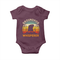 Funny Groundhog Whisperer Baby Onesie Retro Vintage Woodchuck Lover - Wonder Print Shop