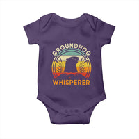 Funny Groundhog Whisperer Baby Onesie Retro Vintage Woodchuck Lover - Wonder Print Shop
