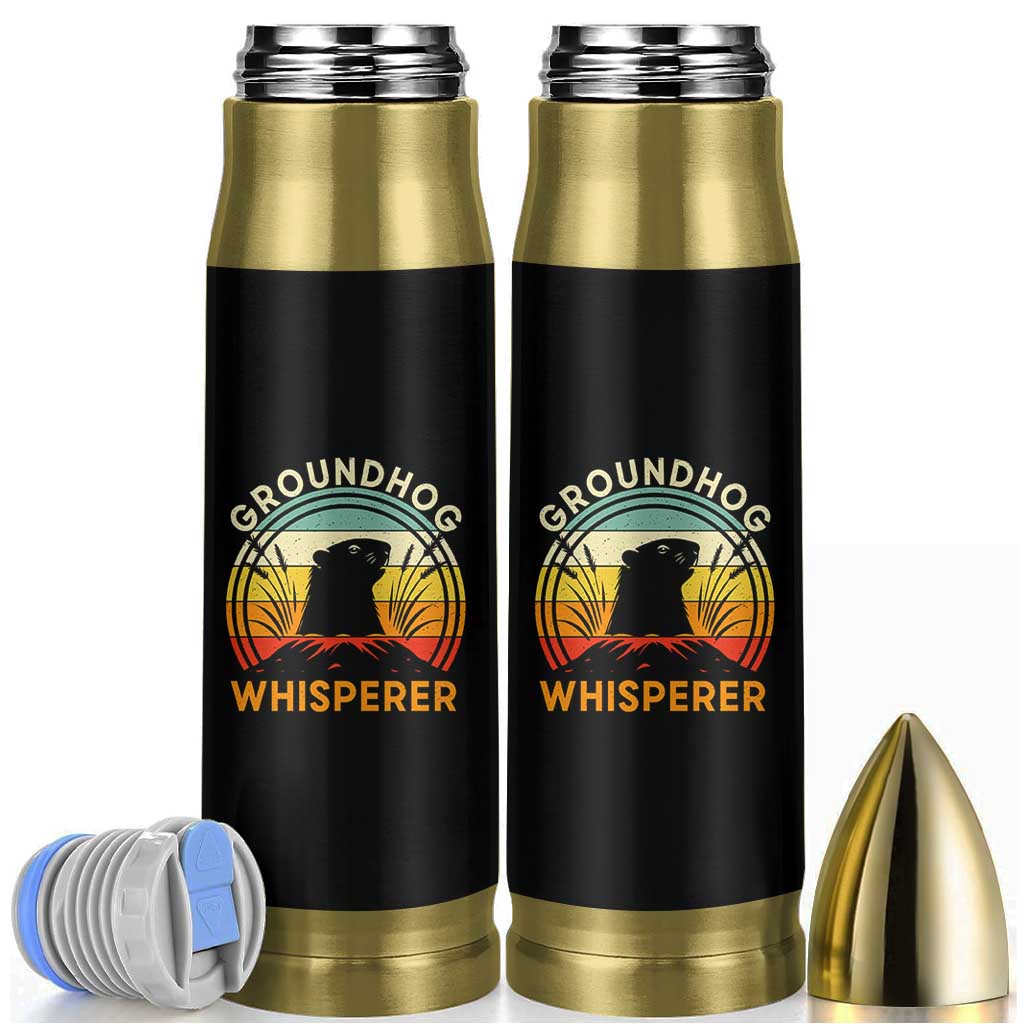 Funny Groundhog Whisperer Bullet Tumbler Retro Vintage Woodchuck Lover - Wonder Print Shop