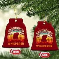 Funny Groundhog Whisperer Ceramic Ornament Retro Vintage Woodchuck Lover - Wonder Print Shop