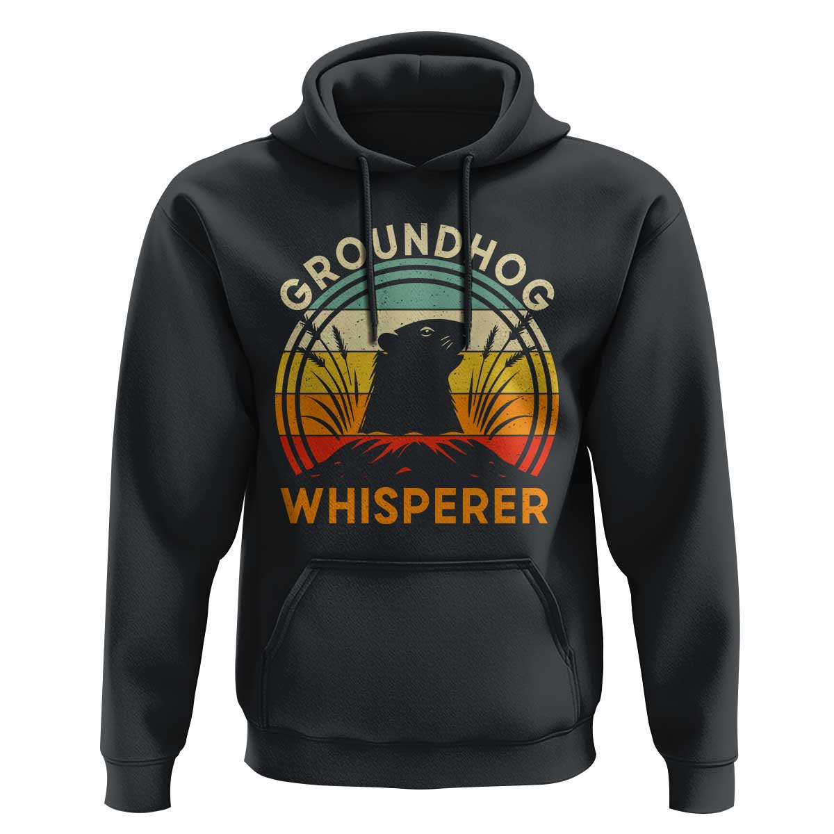 Funny Groundhog Whisperer Hoodie Retro Vintage Woodchuck Lover - Wonder Print Shop