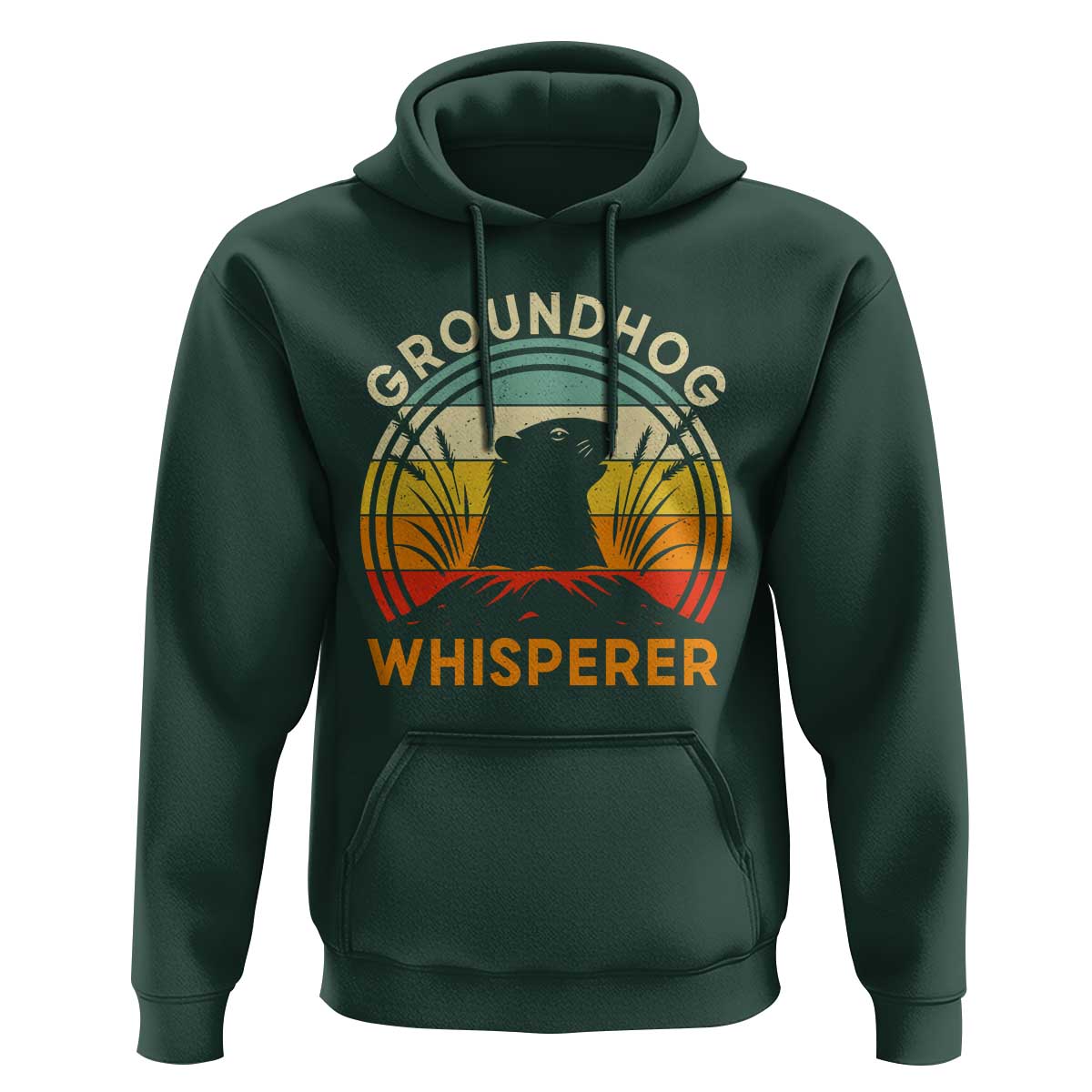 Funny Groundhog Whisperer Hoodie Retro Vintage Woodchuck Lover - Wonder Print Shop