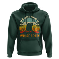 Funny Groundhog Whisperer Hoodie Retro Vintage Woodchuck Lover - Wonder Print Shop