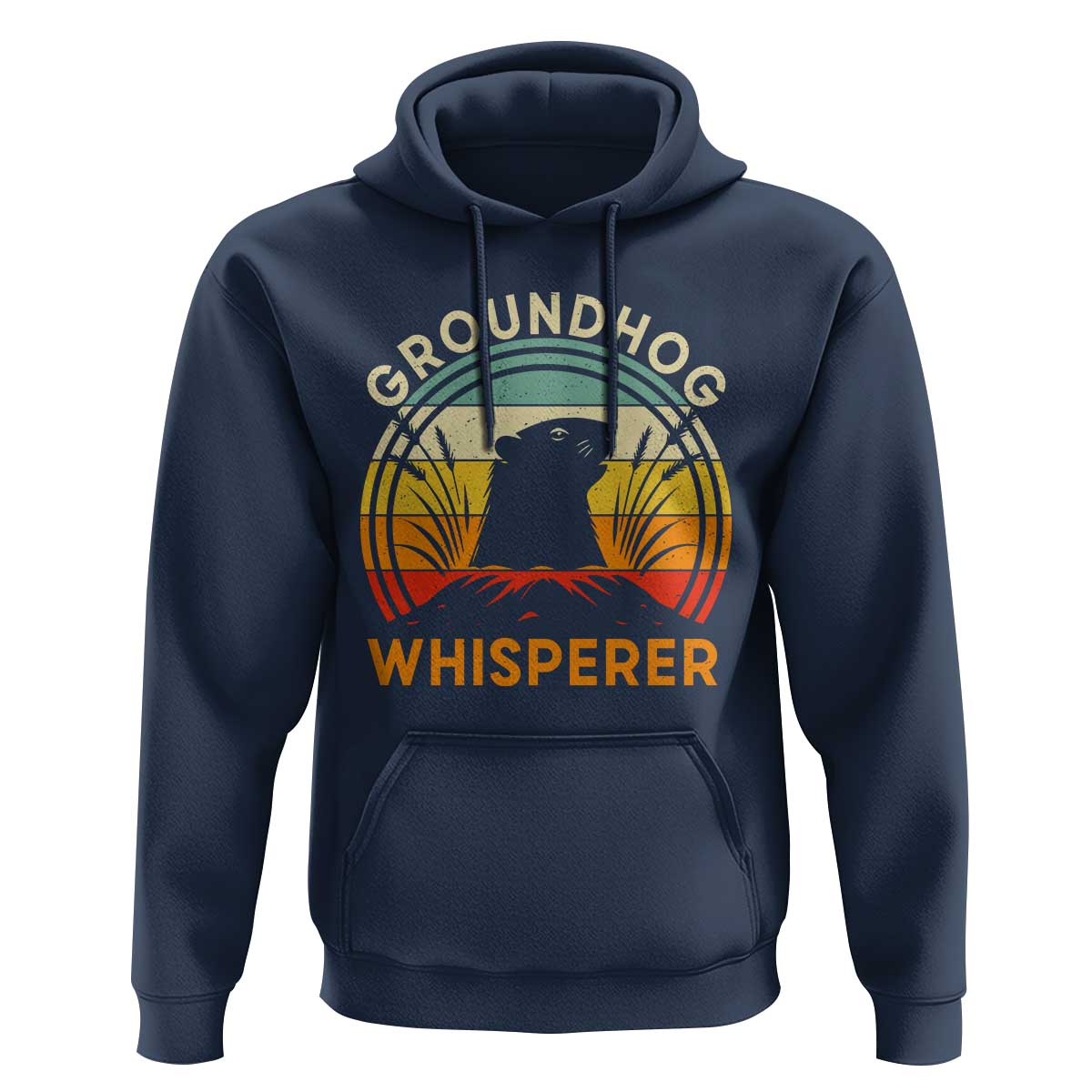 Funny Groundhog Whisperer Hoodie Retro Vintage Woodchuck Lover - Wonder Print Shop