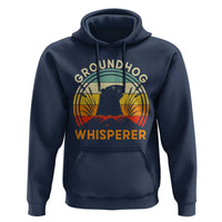 Funny Groundhog Whisperer Hoodie Retro Vintage Woodchuck Lover - Wonder Print Shop