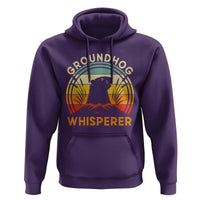 Funny Groundhog Whisperer Hoodie Retro Vintage Woodchuck Lover - Wonder Print Shop