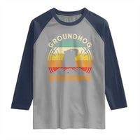 Funny Groundhog Whisperer Raglan Shirt Retro Vintage Woodchuck Lover - Wonder Print Shop