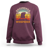 Funny Groundhog Whisperer Sweatshirt Retro Vintage Woodchuck Lover - Wonder Print Shop