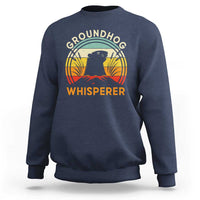 Funny Groundhog Whisperer Sweatshirt Retro Vintage Woodchuck Lover - Wonder Print Shop