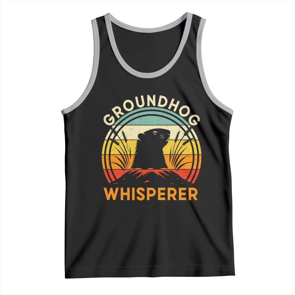 Funny Groundhog Whisperer Tank Top Retro Vintage Woodchuck Lover - Wonder Print Shop