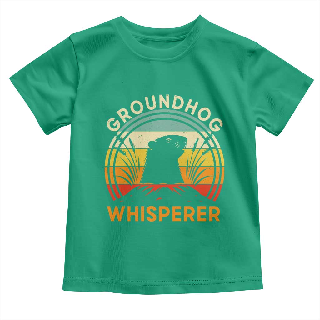 Funny Groundhog Whisperer Toddler T Shirt Retro Vintage Woodchuck Lover - Wonder Print Shop