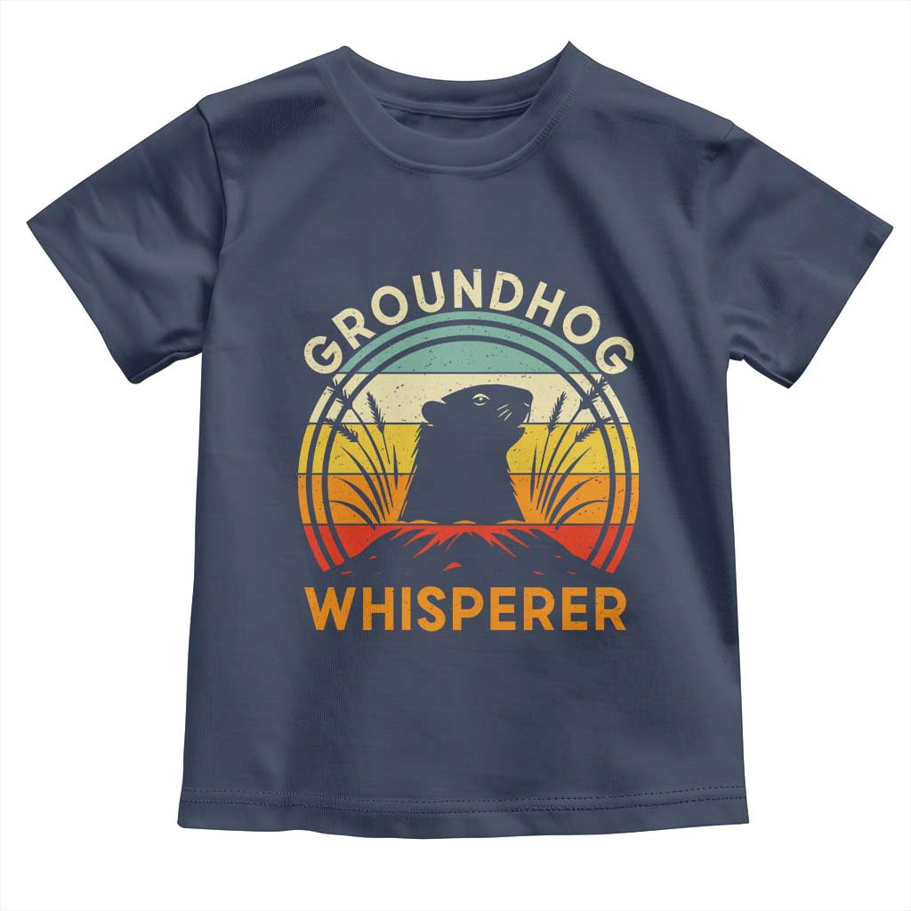 Funny Groundhog Whisperer Toddler T Shirt Retro Vintage Woodchuck Lover - Wonder Print Shop