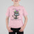 Funny Mardi Gras Cat T Shirt For Kid It's Fine I'm Fine Everything Is Fine Jester Hat Beads