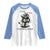 Funny Mardi Gras Cat Raglan Shirt It's Fine I'm Fine Everything Is Fine Jester Hat Beads