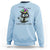 Funny Mardi Gras Cat Sweatshirt It's Fine I'm Fine Everything Is Fine Jester Hat Beads
