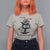 Funny Mardi Gras Cat T Shirt For Women It's Fine I'm Fine Everything Is Fine Jester Hat Beads
