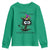 Funny Mardi Gras Cat Youth Sweatshirt It's Fine I'm Fine Everything Is Fine Jester Hat Beads