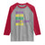 Funny Mardi Gras Drinking Raglan Shirt Retro Beads Beer Carnival Party