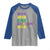 Funny Mardi Gras Drinking Raglan Shirt Retro Beads Beer Carnival Party