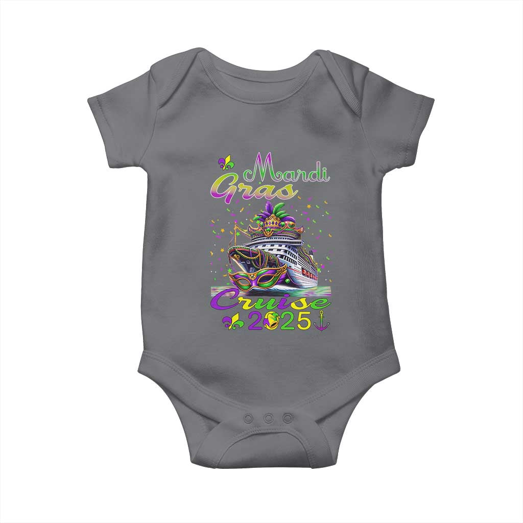 Funny Mardi Gras Cruise 2025 Baby Onesie Trip New Orleans Family Matching