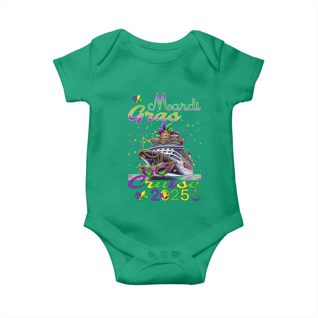 Funny Mardi Gras Cruise 2025 Baby Onesie Trip New Orleans Family Matching
