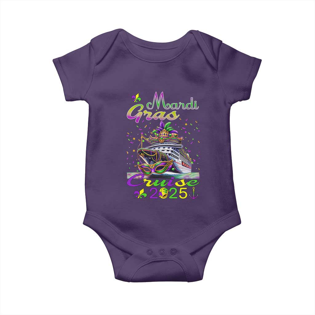 Funny Mardi Gras Cruise 2025 Baby Onesie Trip New Orleans Family Matching