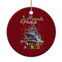 Funny Mardi Gras Cruise 2025 Ceramic Ornament Trip New Orleans Family Matching