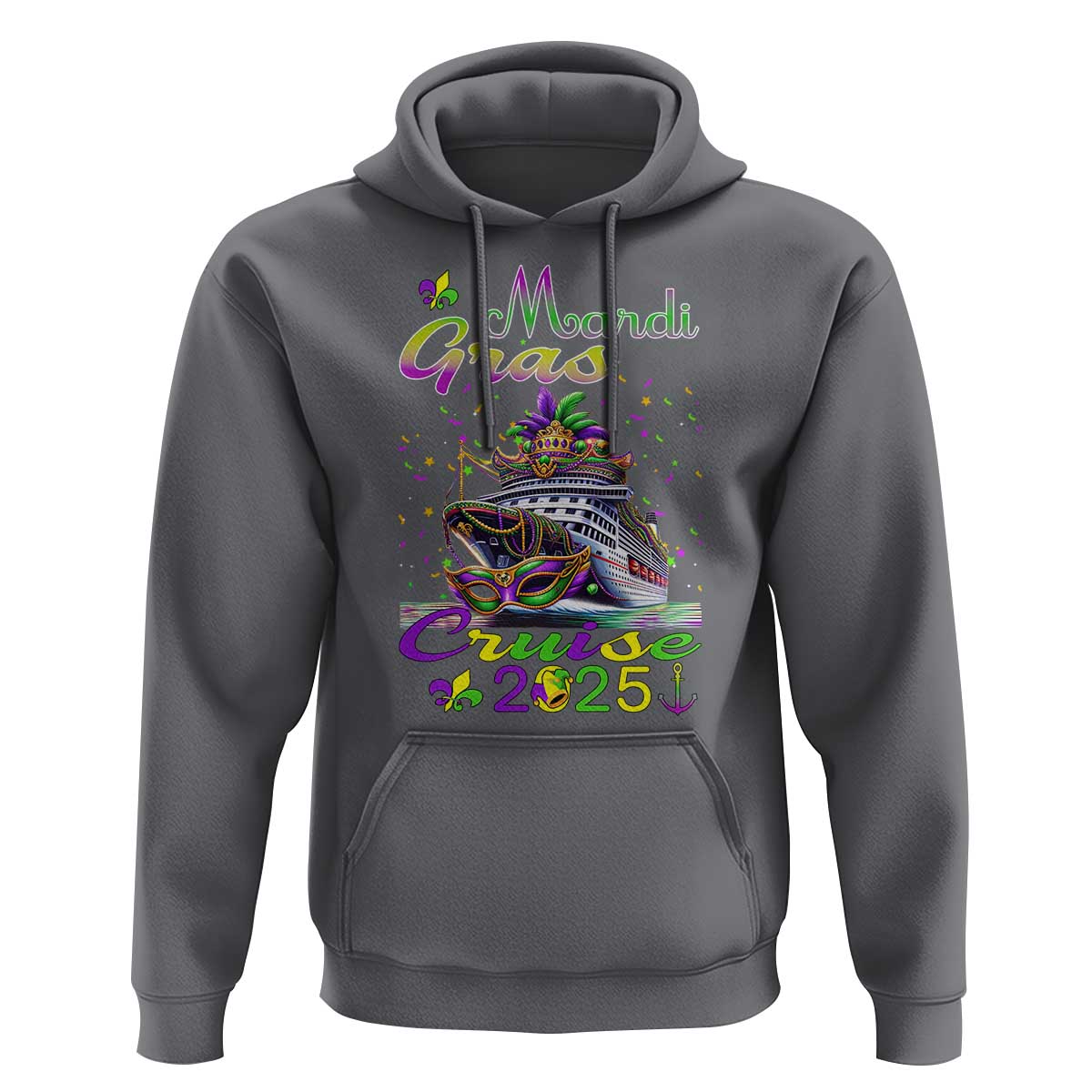 Funny Mardi Gras Cruise 2025 Hoodie Trip New Orleans Family Matching