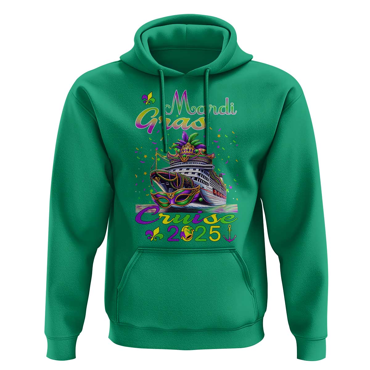 Funny Mardi Gras Cruise 2025 Hoodie Trip New Orleans Family Matching