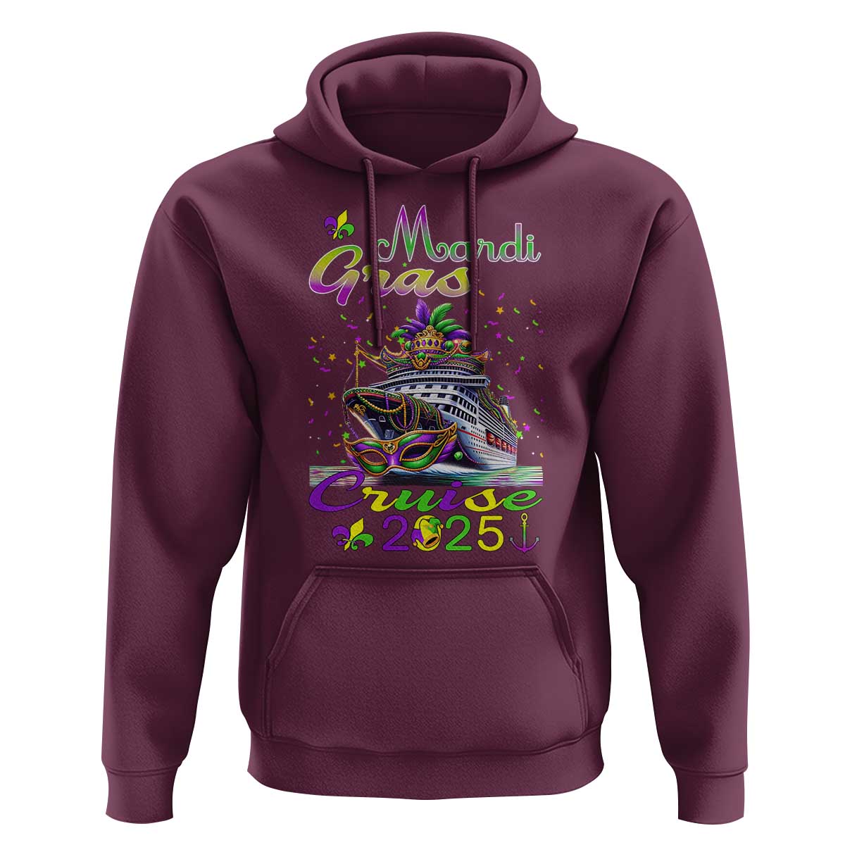 Funny Mardi Gras Cruise 2025 Hoodie Trip New Orleans Family Matching