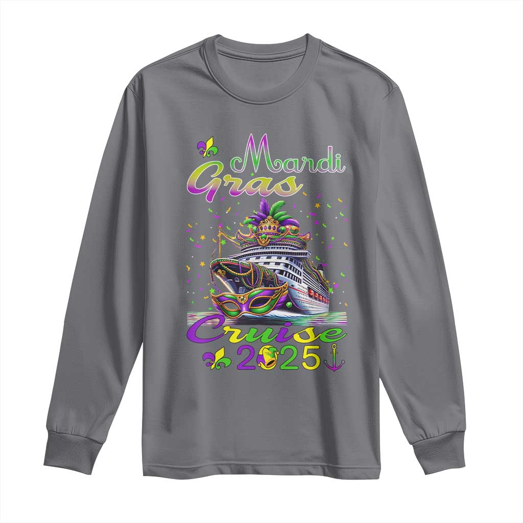 Funny Mardi Gras Cruise 2025 Long Sleeve Shirt Trip New Orleans Family Matching