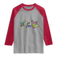 Funny Mardi Gras Teacher Krewe Raglan Shirt Parade Carnival School Beads