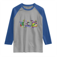 Funny Mardi Gras Teacher Krewe Raglan Shirt Parade Carnival School Beads