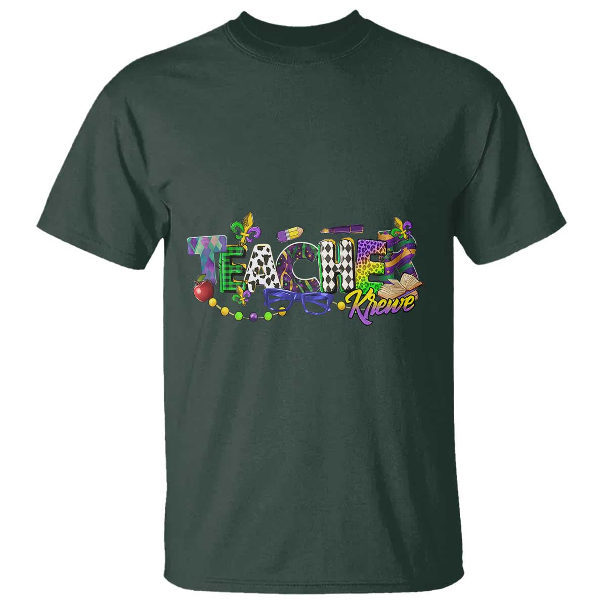 Funny Mardi Gras Teacher Krewe T Shirt Parade Carnival School Beads