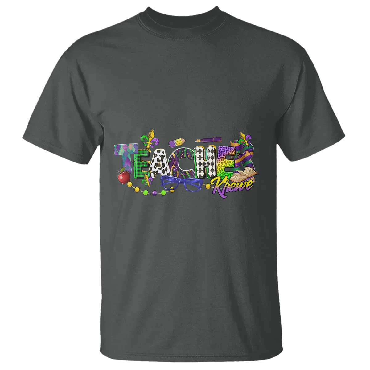Funny Mardi Gras Teacher Krewe T Shirt Parade Carnival School Beads