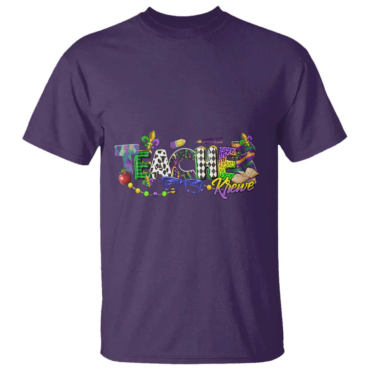 Funny Mardi Gras Teacher Krewe T Shirt Parade Carnival School Beads