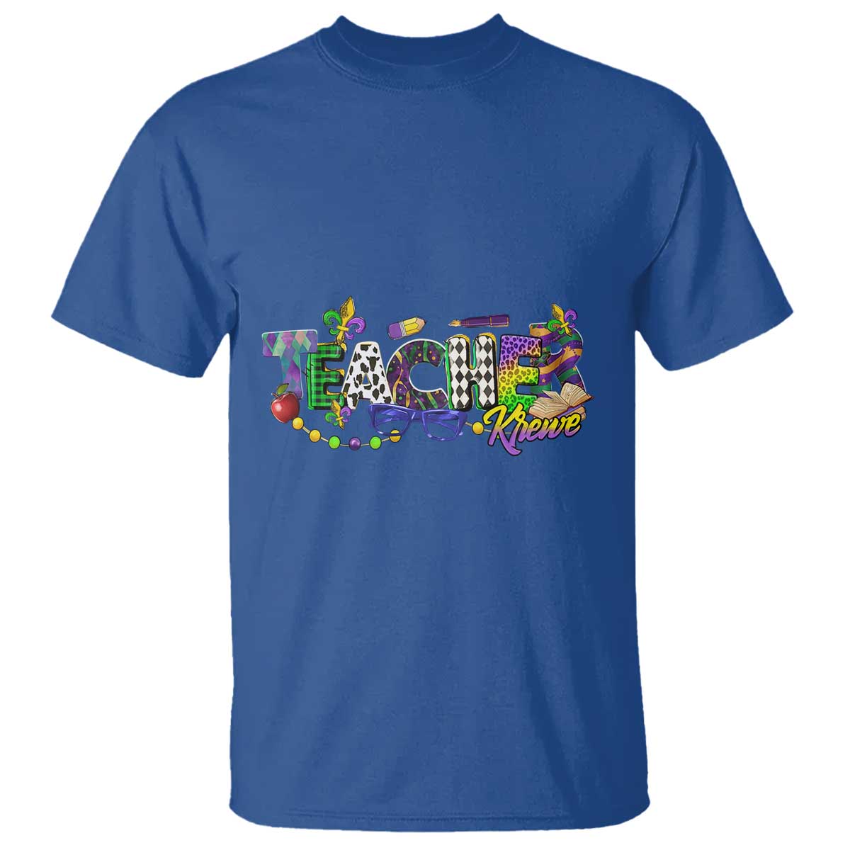 Funny Mardi Gras Teacher Krewe T Shirt Parade Carnival School Beads