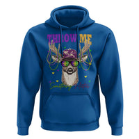 Funny Mardi Gras Mississippi Deer Hoodie Throw Me Something Mister Beads