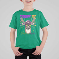 Funny Mardi Gras Mississippi Deer T Shirt For Kid Throw Me Something Mister Beads