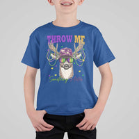 Funny Mardi Gras Mississippi Deer T Shirt For Kid Throw Me Something Mister Beads